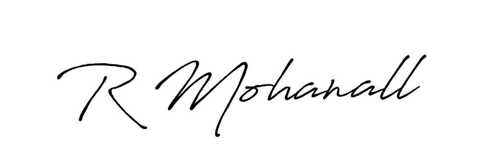 Antro_Vectra_Bolder is a professional signature style that is perfect for those who want to add a touch of class to their signature. It is also a great choice for those who want to make their signature more unique. Get R Mohanall name to fancy signature for free. R Mohanall signature style 7 images and pictures png