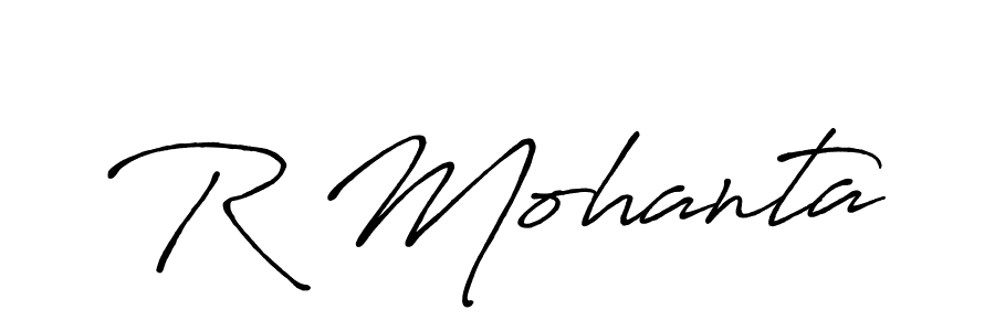 Also You can easily find your signature by using the search form. We will create R Mohanta name handwritten signature images for you free of cost using Antro_Vectra_Bolder sign style. R Mohanta signature style 7 images and pictures png