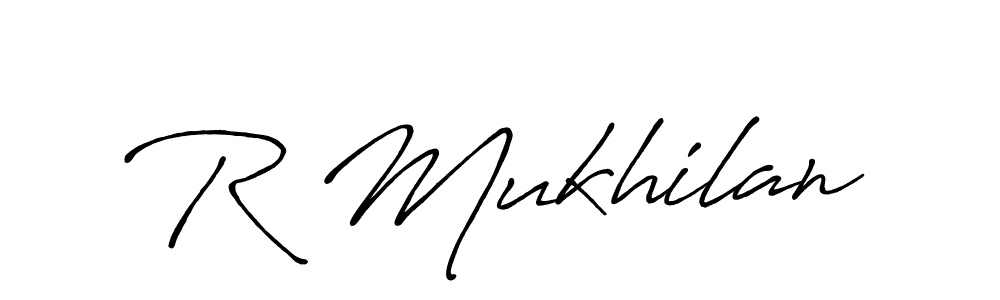 You can use this online signature creator to create a handwritten signature for the name R Mukhilan. This is the best online autograph maker. R Mukhilan signature style 7 images and pictures png