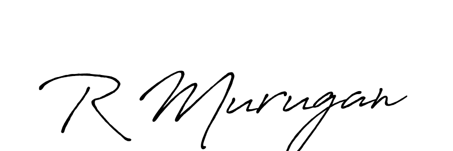 Design your own signature with our free online signature maker. With this signature software, you can create a handwritten (Antro_Vectra_Bolder) signature for name R Murugan. R Murugan signature style 7 images and pictures png