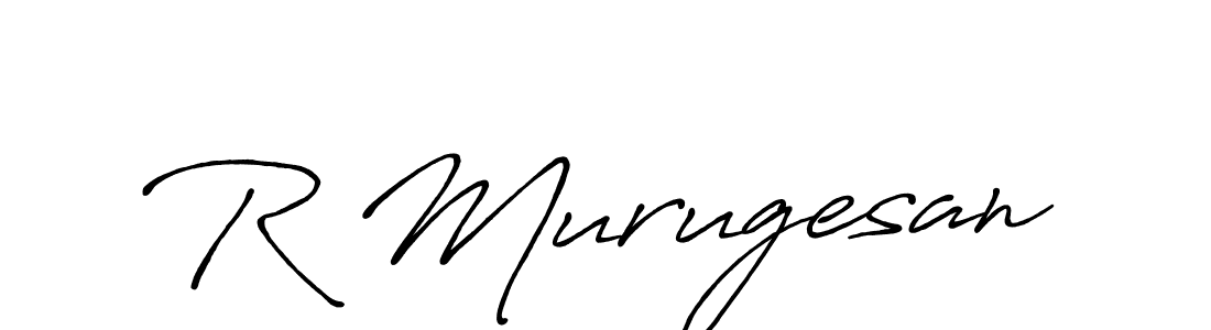 Design your own signature with our free online signature maker. With this signature software, you can create a handwritten (Antro_Vectra_Bolder) signature for name R Murugesan. R Murugesan signature style 7 images and pictures png