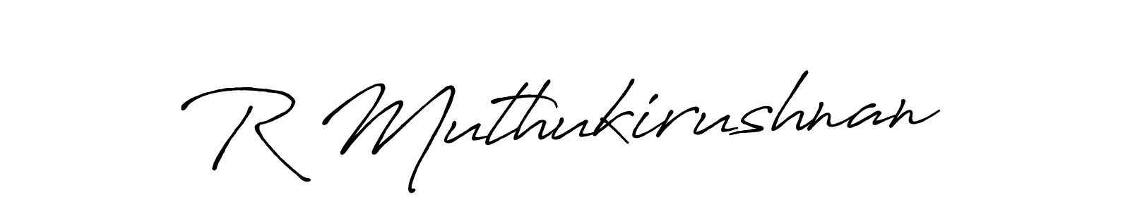 R Muthukirushnan stylish signature style. Best Handwritten Sign (Antro_Vectra_Bolder) for my name. Handwritten Signature Collection Ideas for my name R Muthukirushnan. R Muthukirushnan signature style 7 images and pictures png