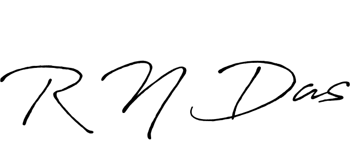 How to make R N Das name signature. Use Antro_Vectra_Bolder style for creating short signs online. This is the latest handwritten sign. R N Das signature style 7 images and pictures png