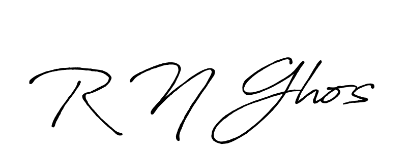 R N Ghos stylish signature style. Best Handwritten Sign (Antro_Vectra_Bolder) for my name. Handwritten Signature Collection Ideas for my name R N Ghos. R N Ghos signature style 7 images and pictures png