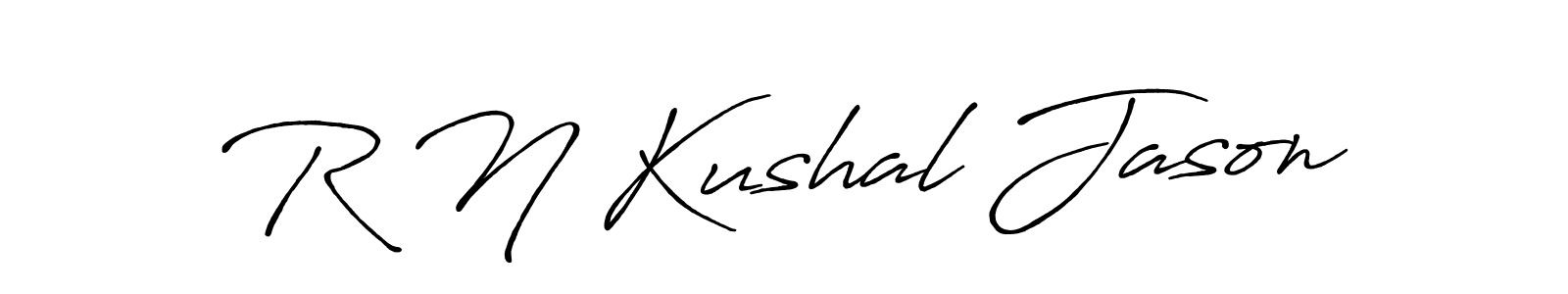How to Draw R N Kushal Jason signature style? Antro_Vectra_Bolder is a latest design signature styles for name R N Kushal Jason. R N Kushal Jason signature style 7 images and pictures png