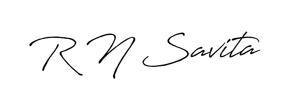 Design your own signature with our free online signature maker. With this signature software, you can create a handwritten (Antro_Vectra_Bolder) signature for name R N Savita. R N Savita signature style 7 images and pictures png