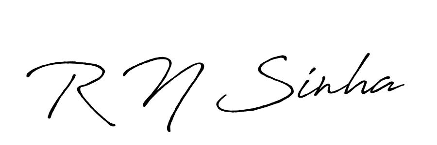 You should practise on your own different ways (Antro_Vectra_Bolder) to write your name (R N Sinha) in signature. don't let someone else do it for you. R N Sinha signature style 7 images and pictures png