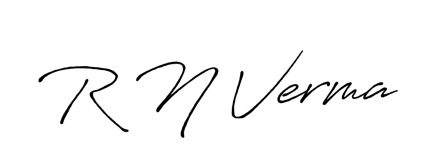 Also we have R N Verma name is the best signature style. Create professional handwritten signature collection using Antro_Vectra_Bolder autograph style. R N Verma signature style 7 images and pictures png