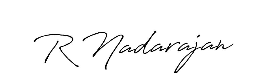 You should practise on your own different ways (Antro_Vectra_Bolder) to write your name (R Nadarajan) in signature. don't let someone else do it for you. R Nadarajan signature style 7 images and pictures png