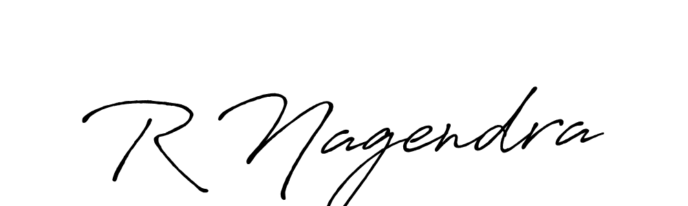 The best way (Antro_Vectra_Bolder) to make a short signature is to pick only two or three words in your name. The name R Nagendra include a total of six letters. For converting this name. R Nagendra signature style 7 images and pictures png