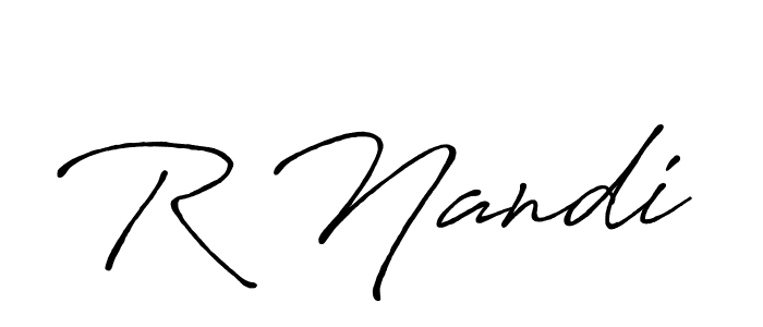 It looks lik you need a new signature style for name R Nandi. Design unique handwritten (Antro_Vectra_Bolder) signature with our free signature maker in just a few clicks. R Nandi signature style 7 images and pictures png