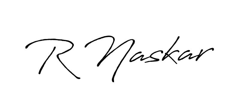 R Naskar stylish signature style. Best Handwritten Sign (Antro_Vectra_Bolder) for my name. Handwritten Signature Collection Ideas for my name R Naskar. R Naskar signature style 7 images and pictures png