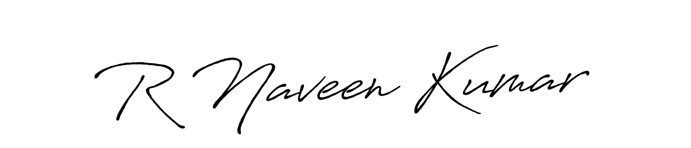 How to make R Naveen Kumar signature? Antro_Vectra_Bolder is a professional autograph style. Create handwritten signature for R Naveen Kumar name. R Naveen Kumar signature style 7 images and pictures png