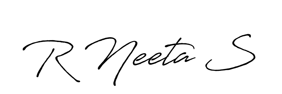 You can use this online signature creator to create a handwritten signature for the name R Neeta S. This is the best online autograph maker. R Neeta S signature style 7 images and pictures png