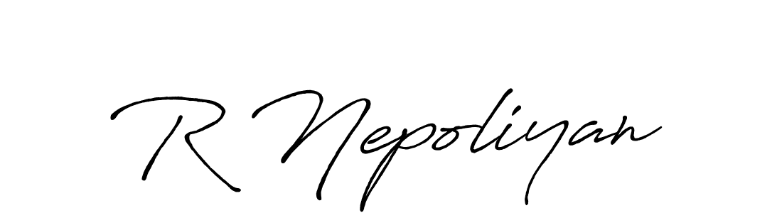 Make a beautiful signature design for name R Nepoliyan. Use this online signature maker to create a handwritten signature for free. R Nepoliyan signature style 7 images and pictures png