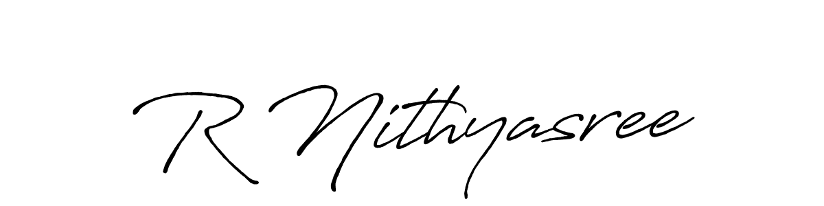 You should practise on your own different ways (Antro_Vectra_Bolder) to write your name (R Nithyasree) in signature. don't let someone else do it for you. R Nithyasree signature style 7 images and pictures png