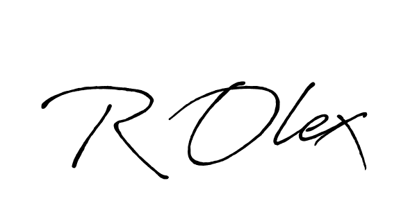 Design your own signature with our free online signature maker. With this signature software, you can create a handwritten (Antro_Vectra_Bolder) signature for name R Olex. R Olex signature style 7 images and pictures png