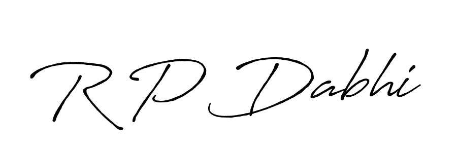 Also You can easily find your signature by using the search form. We will create R P Dabhi name handwritten signature images for you free of cost using Antro_Vectra_Bolder sign style. R P Dabhi signature style 7 images and pictures png