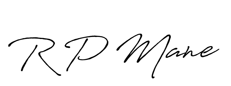 R P Mane stylish signature style. Best Handwritten Sign (Antro_Vectra_Bolder) for my name. Handwritten Signature Collection Ideas for my name R P Mane. R P Mane signature style 7 images and pictures png