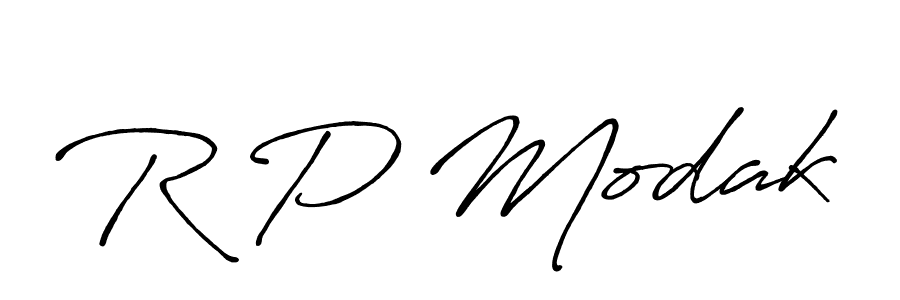 Also You can easily find your signature by using the search form. We will create R P Modak name handwritten signature images for you free of cost using Antro_Vectra_Bolder sign style. R P Modak signature style 7 images and pictures png