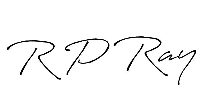 Make a beautiful signature design for name R P Ray. With this signature (Antro_Vectra_Bolder) style, you can create a handwritten signature for free. R P Ray signature style 7 images and pictures png