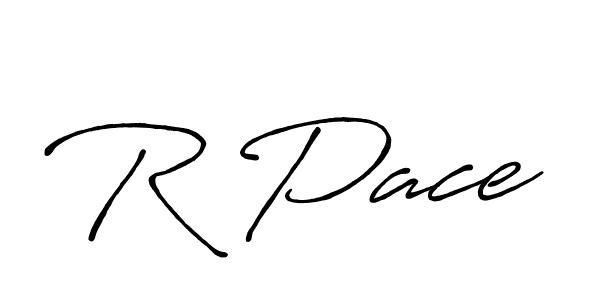 Make a beautiful signature design for name R Pace. With this signature (Antro_Vectra_Bolder) style, you can create a handwritten signature for free. R Pace signature style 7 images and pictures png