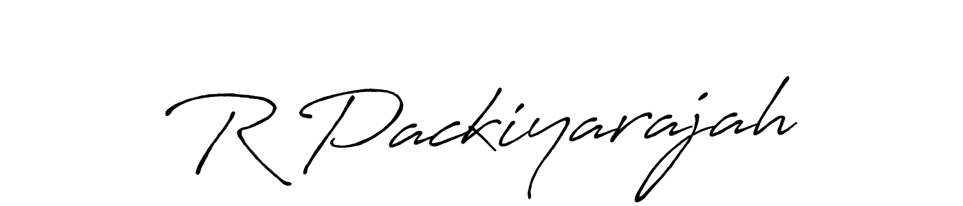 Create a beautiful signature design for name R Packiyarajah. With this signature (Antro_Vectra_Bolder) fonts, you can make a handwritten signature for free. R Packiyarajah signature style 7 images and pictures png