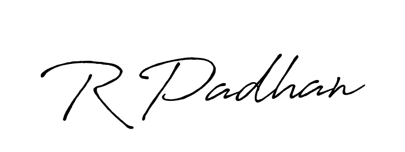 Here are the top 10 professional signature styles for the name R Padhan. These are the best autograph styles you can use for your name. R Padhan signature style 7 images and pictures png