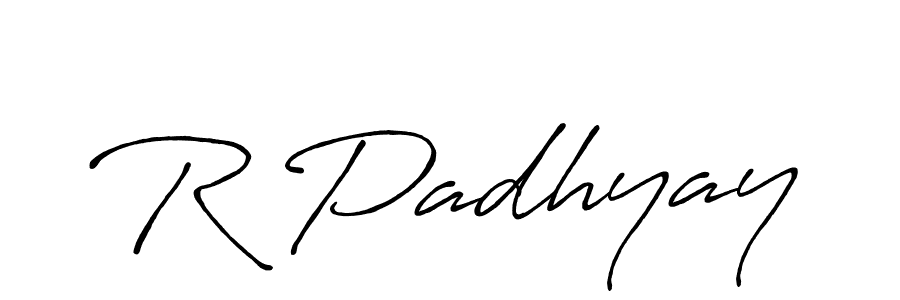 This is the best signature style for the R Padhyay name. Also you like these signature font (Antro_Vectra_Bolder). Mix name signature. R Padhyay signature style 7 images and pictures png