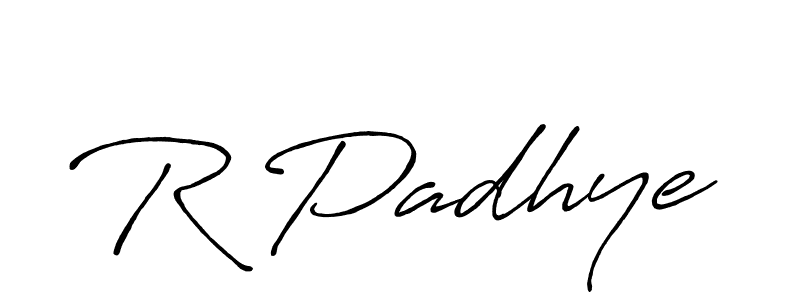 The best way (Antro_Vectra_Bolder) to make a short signature is to pick only two or three words in your name. The name R Padhye include a total of six letters. For converting this name. R Padhye signature style 7 images and pictures png