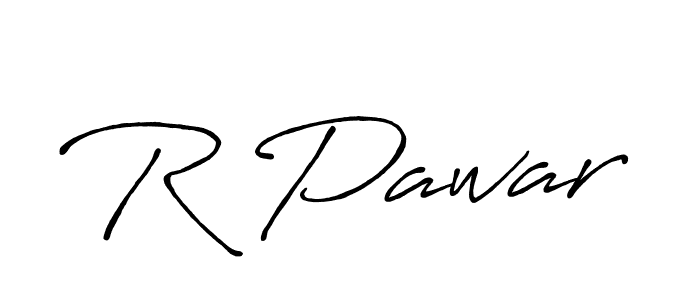 Design your own signature with our free online signature maker. With this signature software, you can create a handwritten (Antro_Vectra_Bolder) signature for name R Pawar. R Pawar signature style 7 images and pictures png