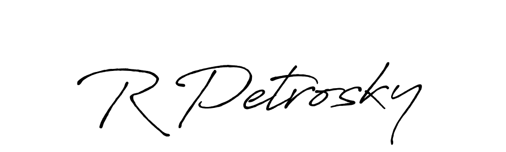 You can use this online signature creator to create a handwritten signature for the name R Petrosky. This is the best online autograph maker. R Petrosky signature style 7 images and pictures png