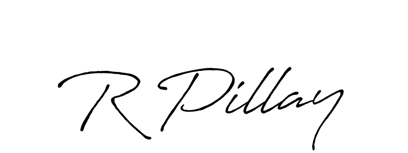 Also we have R Pillay name is the best signature style. Create professional handwritten signature collection using Antro_Vectra_Bolder autograph style. R Pillay signature style 7 images and pictures png