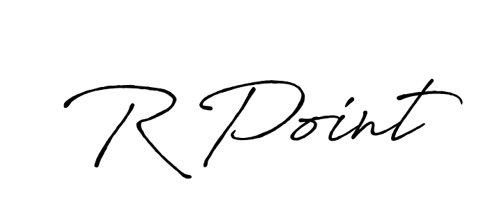 Make a beautiful signature design for name R Point. With this signature (Antro_Vectra_Bolder) style, you can create a handwritten signature for free. R Point signature style 7 images and pictures png