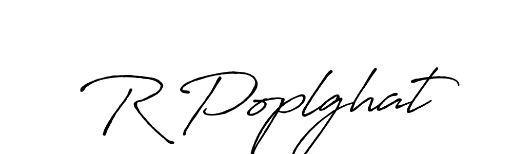 if you are searching for the best signature style for your name R Poplghat. so please give up your signature search. here we have designed multiple signature styles  using Antro_Vectra_Bolder. R Poplghat signature style 7 images and pictures png