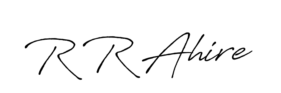 You should practise on your own different ways (Antro_Vectra_Bolder) to write your name (R R Ahire) in signature. don't let someone else do it for you. R R Ahire signature style 7 images and pictures png