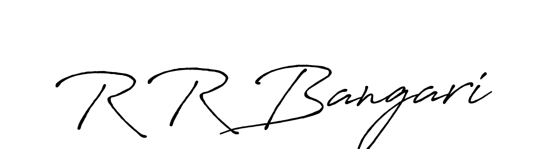 R R Bangari stylish signature style. Best Handwritten Sign (Antro_Vectra_Bolder) for my name. Handwritten Signature Collection Ideas for my name R R Bangari. R R Bangari signature style 7 images and pictures png