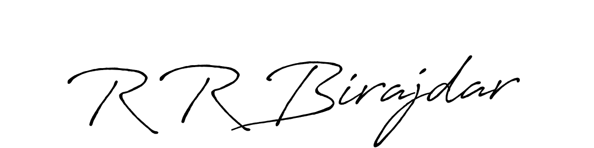 Make a beautiful signature design for name R R Birajdar. With this signature (Antro_Vectra_Bolder) style, you can create a handwritten signature for free. R R Birajdar signature style 7 images and pictures png