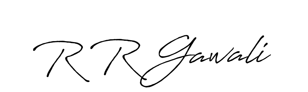 Make a beautiful signature design for name R R Gawali. With this signature (Antro_Vectra_Bolder) style, you can create a handwritten signature for free. R R Gawali signature style 7 images and pictures png