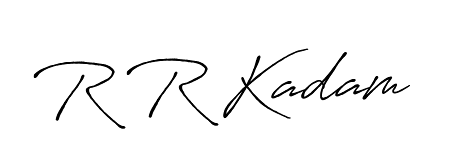 R R Kadam stylish signature style. Best Handwritten Sign (Antro_Vectra_Bolder) for my name. Handwritten Signature Collection Ideas for my name R R Kadam. R R Kadam signature style 7 images and pictures png