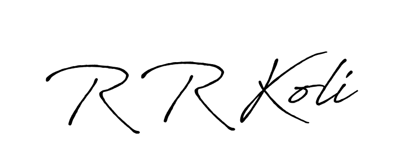 Make a beautiful signature design for name R R Koli. Use this online signature maker to create a handwritten signature for free. R R Koli signature style 7 images and pictures png