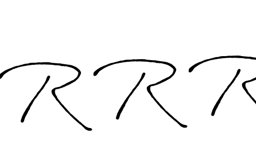 How to make R R R signature? Antro_Vectra_Bolder is a professional autograph style. Create handwritten signature for R R R name. R R R signature style 7 images and pictures png