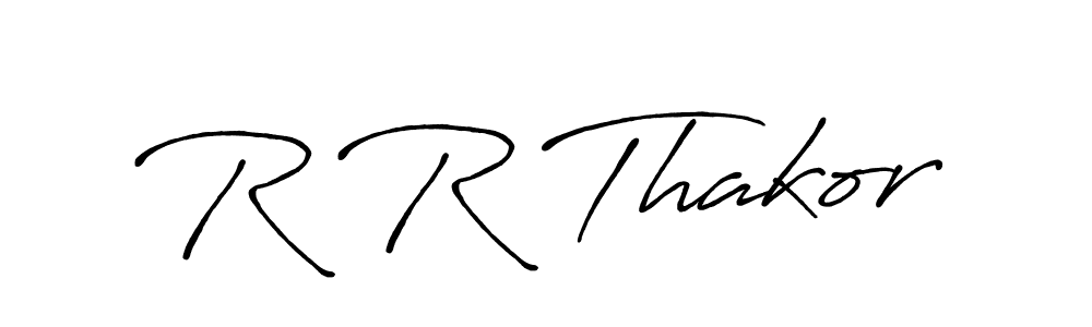 Also You can easily find your signature by using the search form. We will create R R Thakor name handwritten signature images for you free of cost using Antro_Vectra_Bolder sign style. R R Thakor signature style 7 images and pictures png