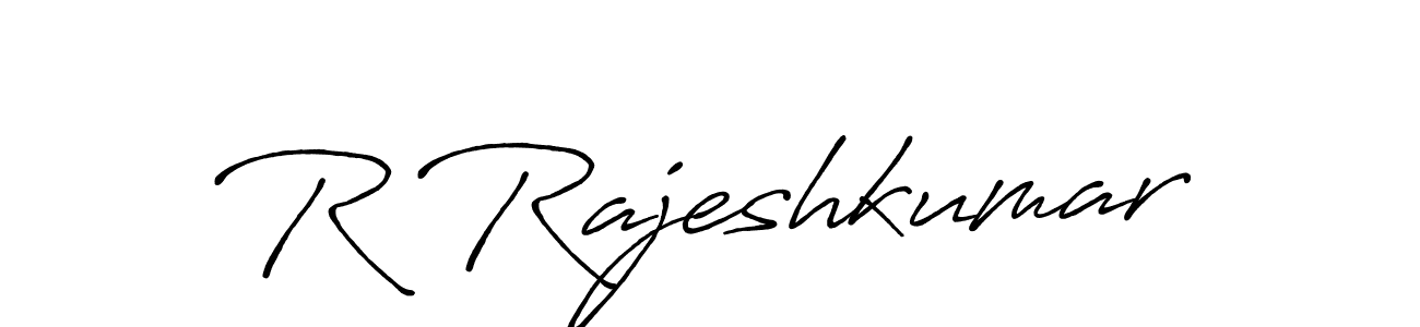 R Rajeshkumar stylish signature style. Best Handwritten Sign (Antro_Vectra_Bolder) for my name. Handwritten Signature Collection Ideas for my name R Rajeshkumar. R Rajeshkumar signature style 7 images and pictures png