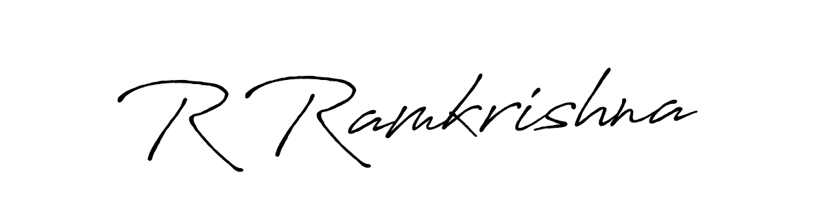 if you are searching for the best signature style for your name R Ramkrishna. so please give up your signature search. here we have designed multiple signature styles  using Antro_Vectra_Bolder. R Ramkrishna signature style 7 images and pictures png