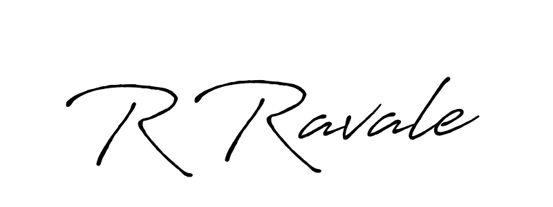 Make a beautiful signature design for name R Ravale. With this signature (Antro_Vectra_Bolder) style, you can create a handwritten signature for free. R Ravale signature style 7 images and pictures png