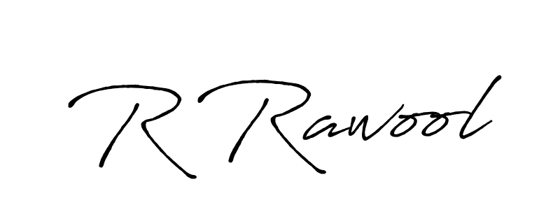 R Rawool stylish signature style. Best Handwritten Sign (Antro_Vectra_Bolder) for my name. Handwritten Signature Collection Ideas for my name R Rawool. R Rawool signature style 7 images and pictures png