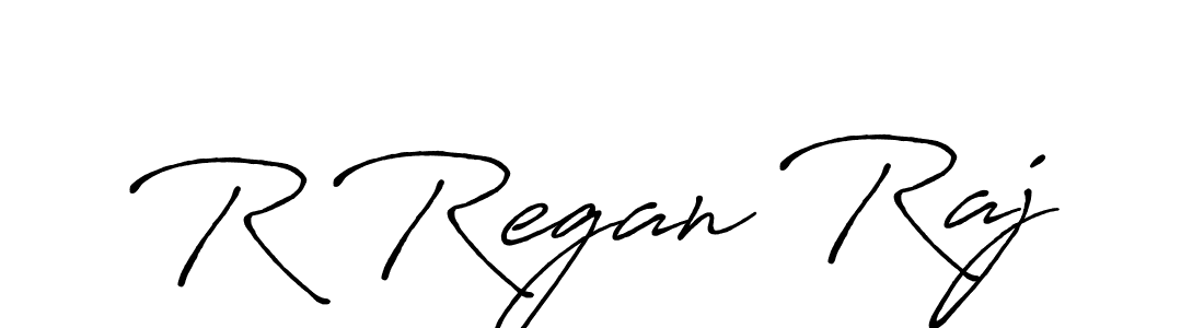 Make a beautiful signature design for name R Regan Raj. Use this online signature maker to create a handwritten signature for free. R Regan Raj signature style 7 images and pictures png