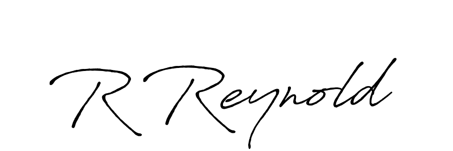 Use a signature maker to create a handwritten signature online. With this signature software, you can design (Antro_Vectra_Bolder) your own signature for name R Reynold. R Reynold signature style 7 images and pictures png