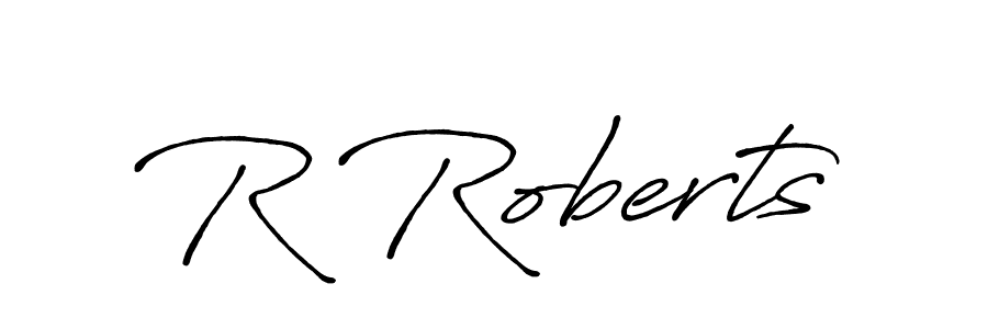 How to make R Roberts signature? Antro_Vectra_Bolder is a professional autograph style. Create handwritten signature for R Roberts name. R Roberts signature style 7 images and pictures png